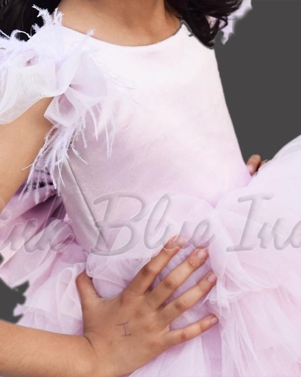 Stylish pink dress for girls birthday elegant designer party wear
