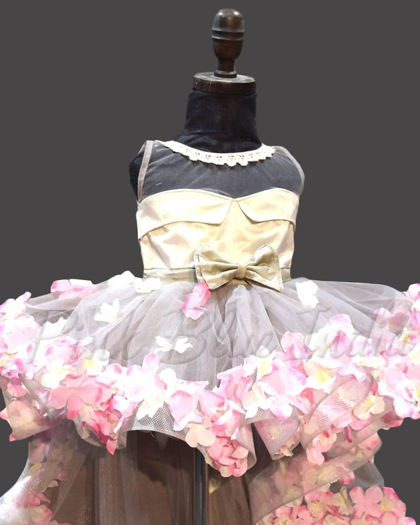 High low gown design for girls elegant birthday celebration wear