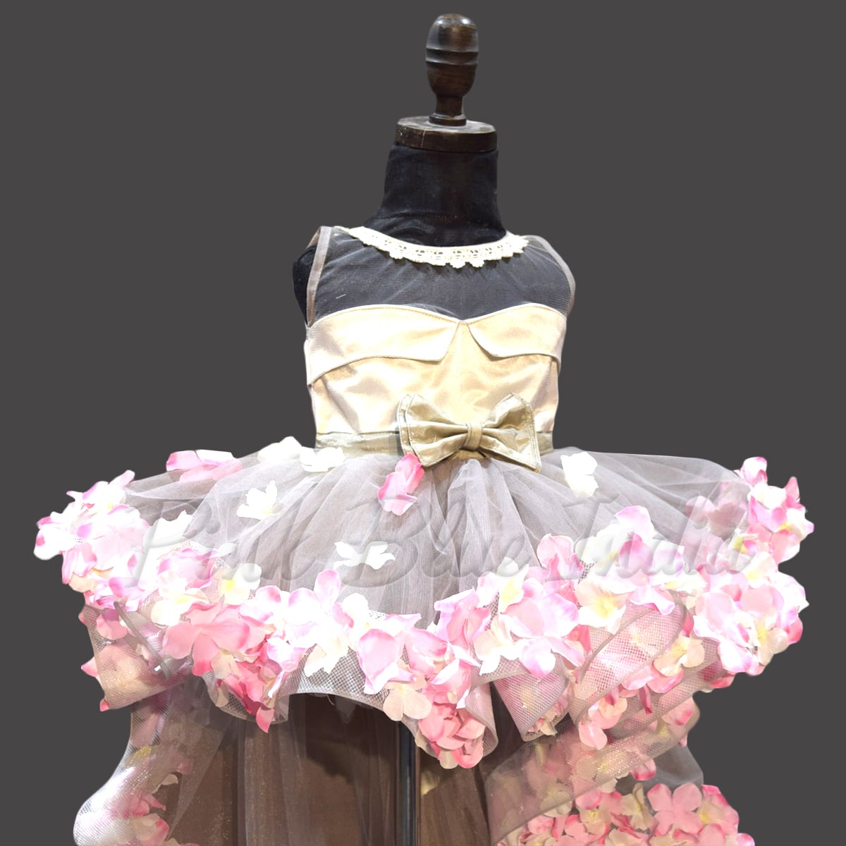 High low gown design for girls elegant birthday celebration wear