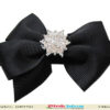 Black infant hairband for special occasion, sleek and stylish finish
