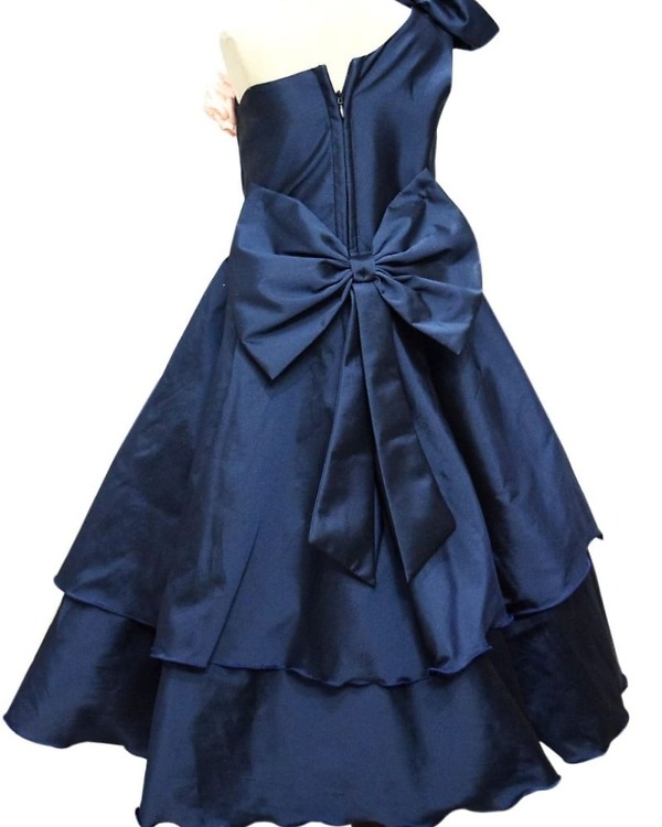 One shoulder long dress girl stylish party wear birthday celebration elegant look