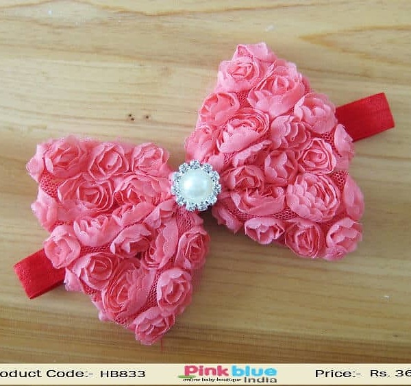 Red infant party headband for birthday celebration, bold and stylish look