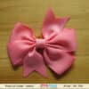 Peach bow knot hairband for kids birthday wear, soft cute accessory