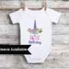Unicorn half birthday onesie for baby girl cute party wear