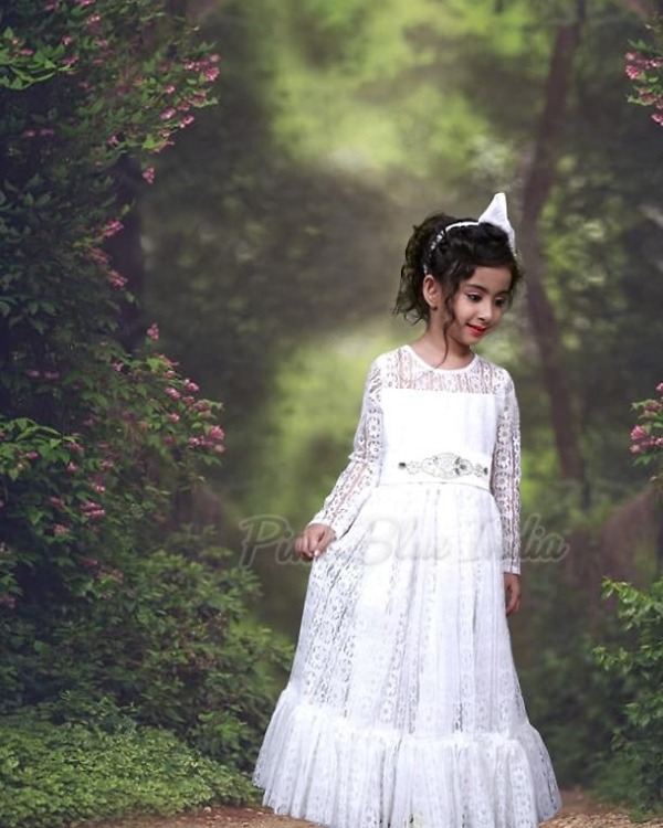 Baby girl baptism dress elegant special occasion christening outfit
