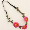 Baby girl black hairband with brown braid stylish festive wear accessory
