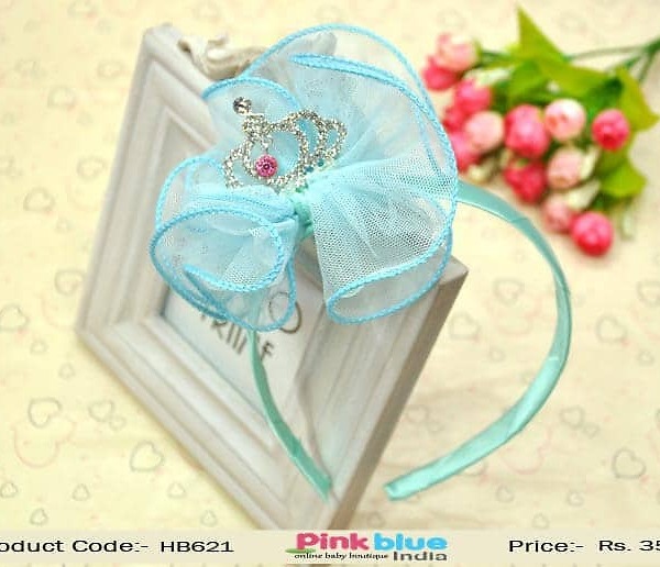 Kids sky blue hair accessory stylish party headband cute gift