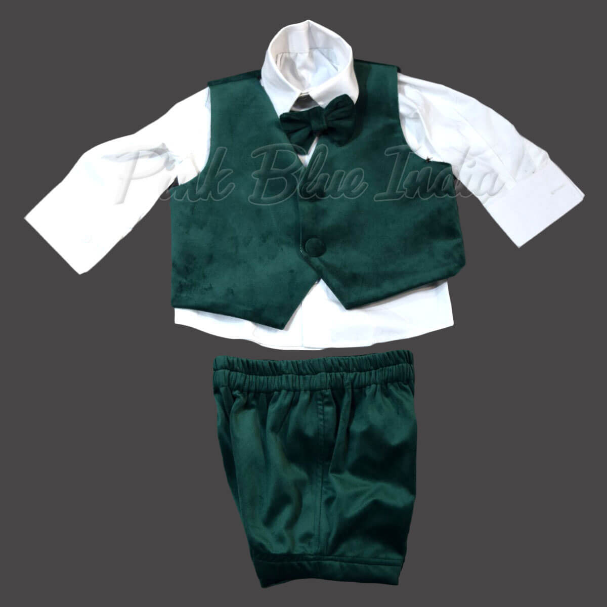 Boys velvet blazer suit stylish wedding party outfit