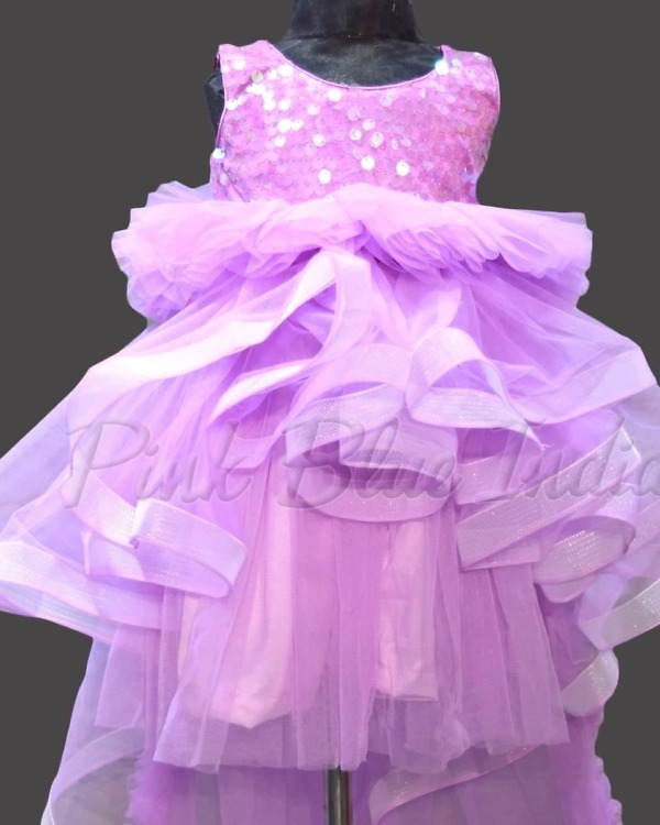 Violet party dress for baby girl soft tulle cute princess outfit