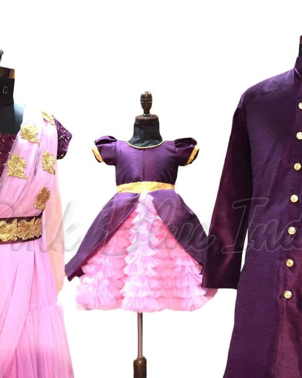 Wedding special family matching outfit traditional party wear