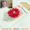 White pink flower kids headband for birthday, cute and stylish party wear