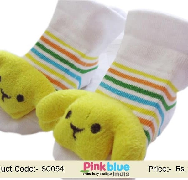 White baby socks for infants party wear soft comfortable cute
