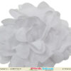 White designer net infant headband for wedding, elegant and classy