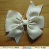 White party bow hair accessory for kids celebration wear, elegant stylish look