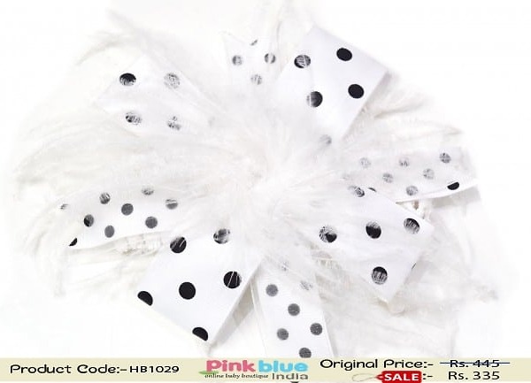 White ribbon feather hair clip for girls wedding, elegant and stylish wear