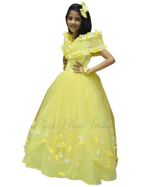 Yellow dress for baby girl cute birthday party outfit