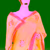 Women yellow Rajasthani saree gota patti design wedding festive wear elegant traditional