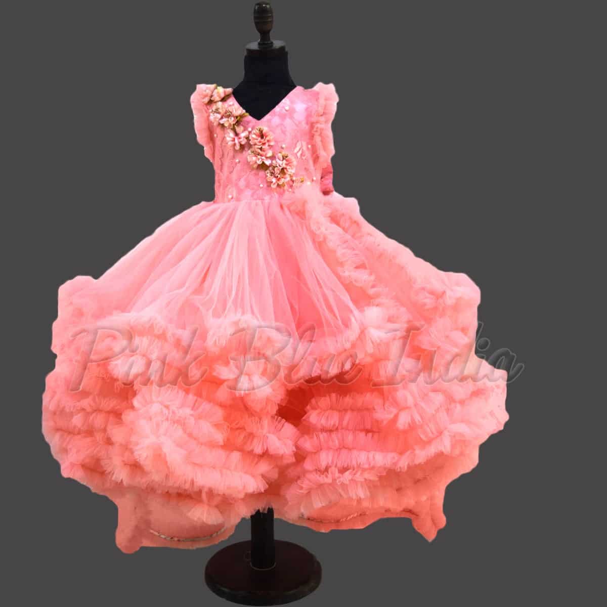LED light birthday gown for baby girl party celebration stylish fun outfit