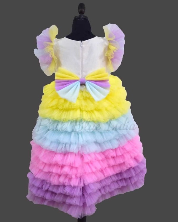 Unicorn theme party dress for birthday girl colorful cute fantasy outfit