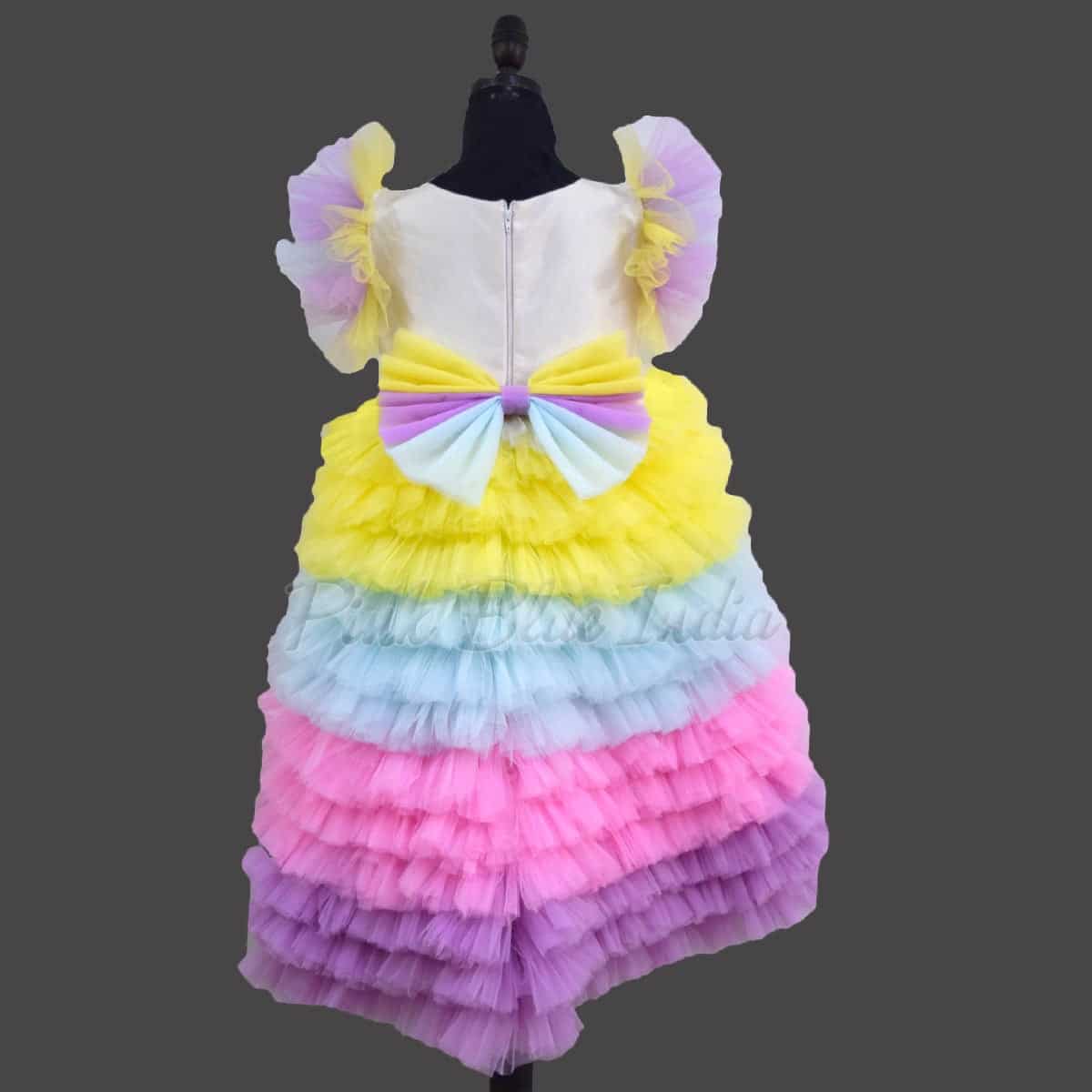 Unicorn theme party dress for birthday girl colorful cute fantasy outfit