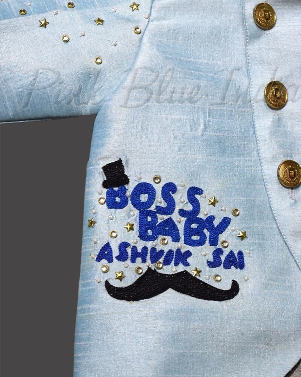 Kids boss baby party suit for birthday celebration, trendy and unique look