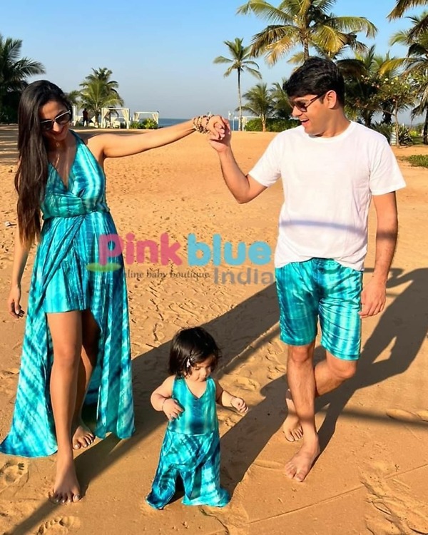 Family matching dresses for festive occasion coordinated stylish celebration outfit