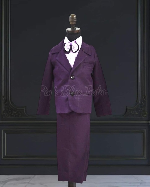 Double button blazer suit for baby boy, birthday party wear, stylish formal outfit