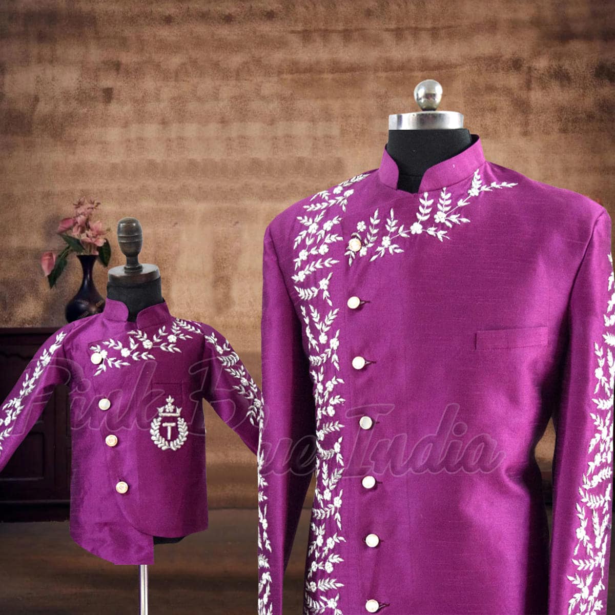 Father son matching sherwani for wedding ethnic festive wear stylish coordinated outfit