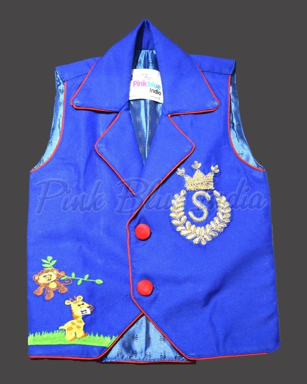 Boys jungle theme waistcoat set for birthday party, fun and stylish outfit