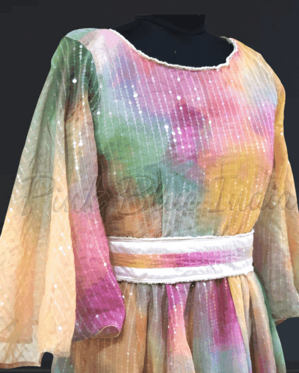 Mother daughter unicorn theme customised dress for birthday by Pink Blue India