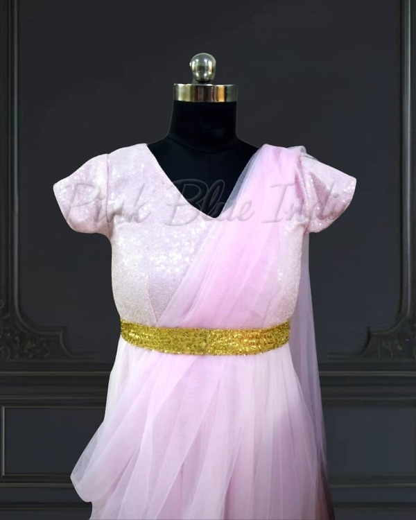 Pink matching outfits for mom and daughter, festive occasion, elegant & cute