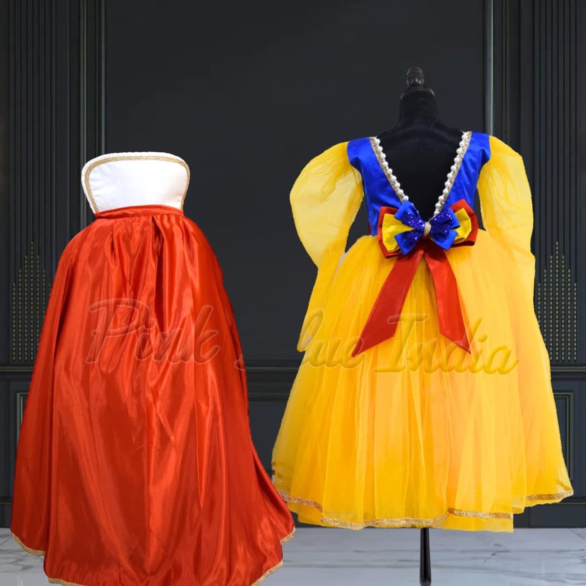 Princess snow white outfit for baby girl, birthday party wear, cute stylish look