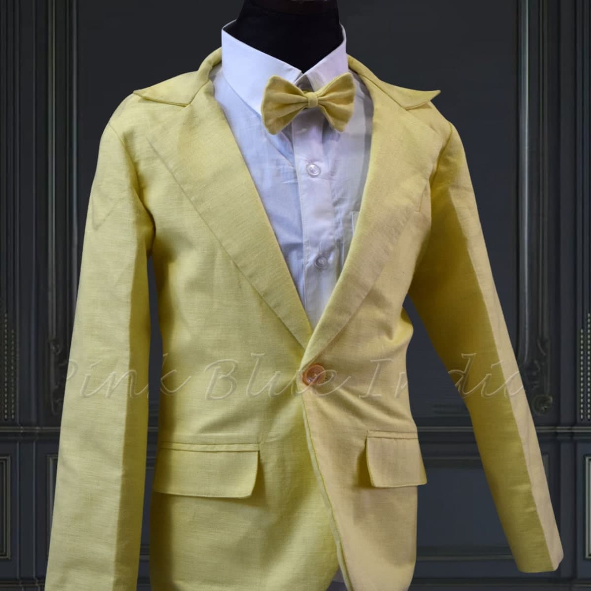 4 piece linen suit for baby boy, birthday wedding wear, elegant comfortable look