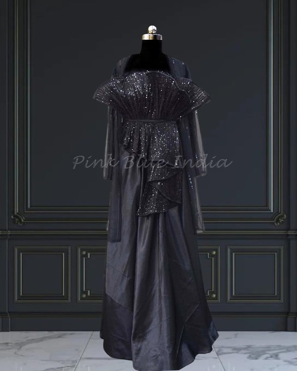 Black party dress for baby girl birthday outfit elegant stylish look