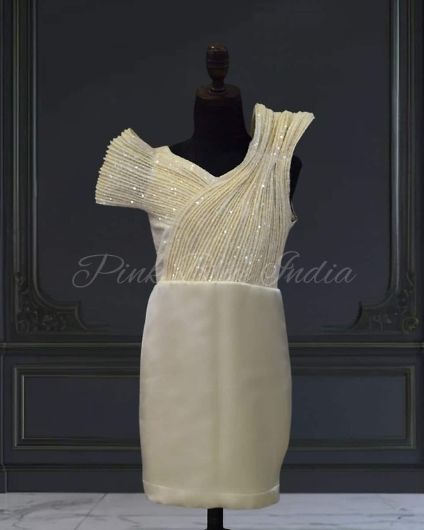 Detachable train dress for baby girl, birthday party wear, elegant stylish look