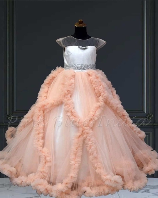 Fairytale ball gown for baby girl birthday party outfit princess elegant look