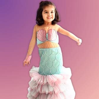 Fish Cut Gowns Girls