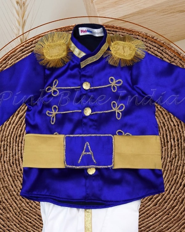 Baby boy prince outfit royal theme birthday dress elegant party wear