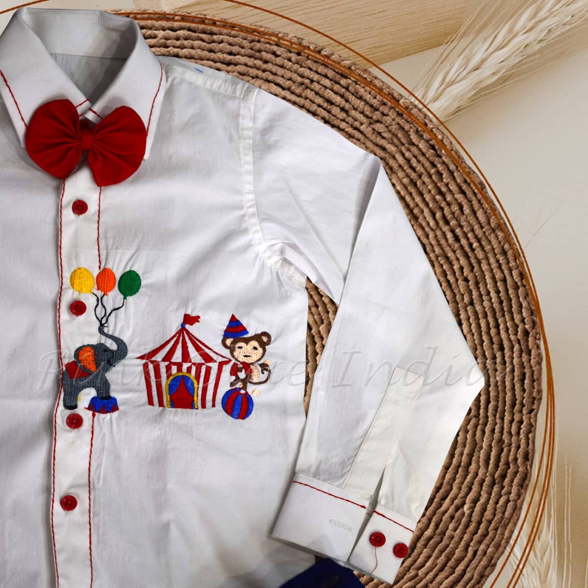 Circus birthday shirt for baby boy custom name first birthday outfit playful