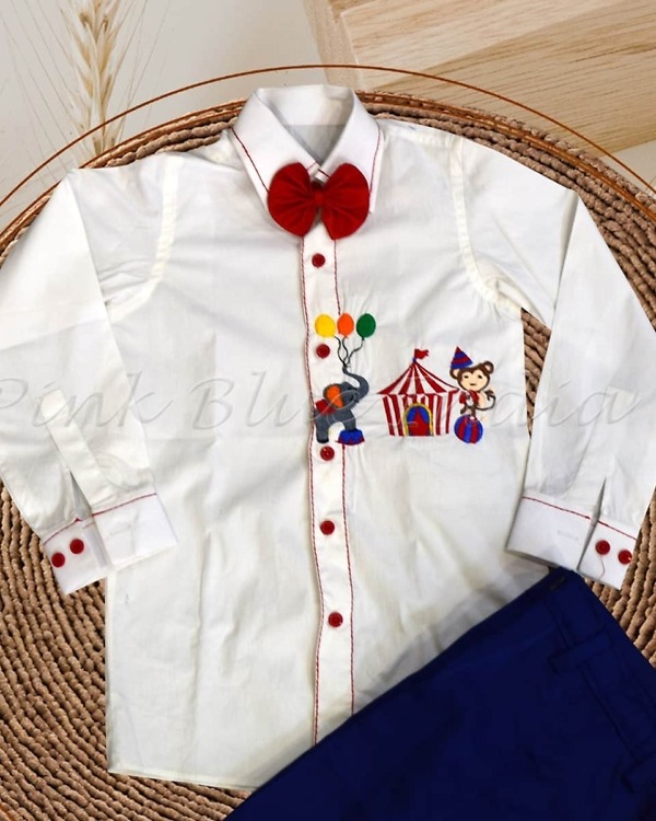 Personalized circus theme shirt for baby boy first birthday outfit fun cute