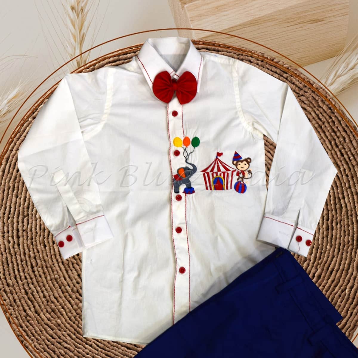 Personalized circus theme shirt for baby boy first birthday outfit fun cute