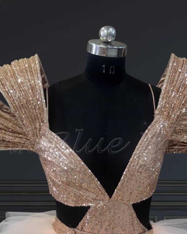 Women party dress with detachable skirt, elegant celebration gown
