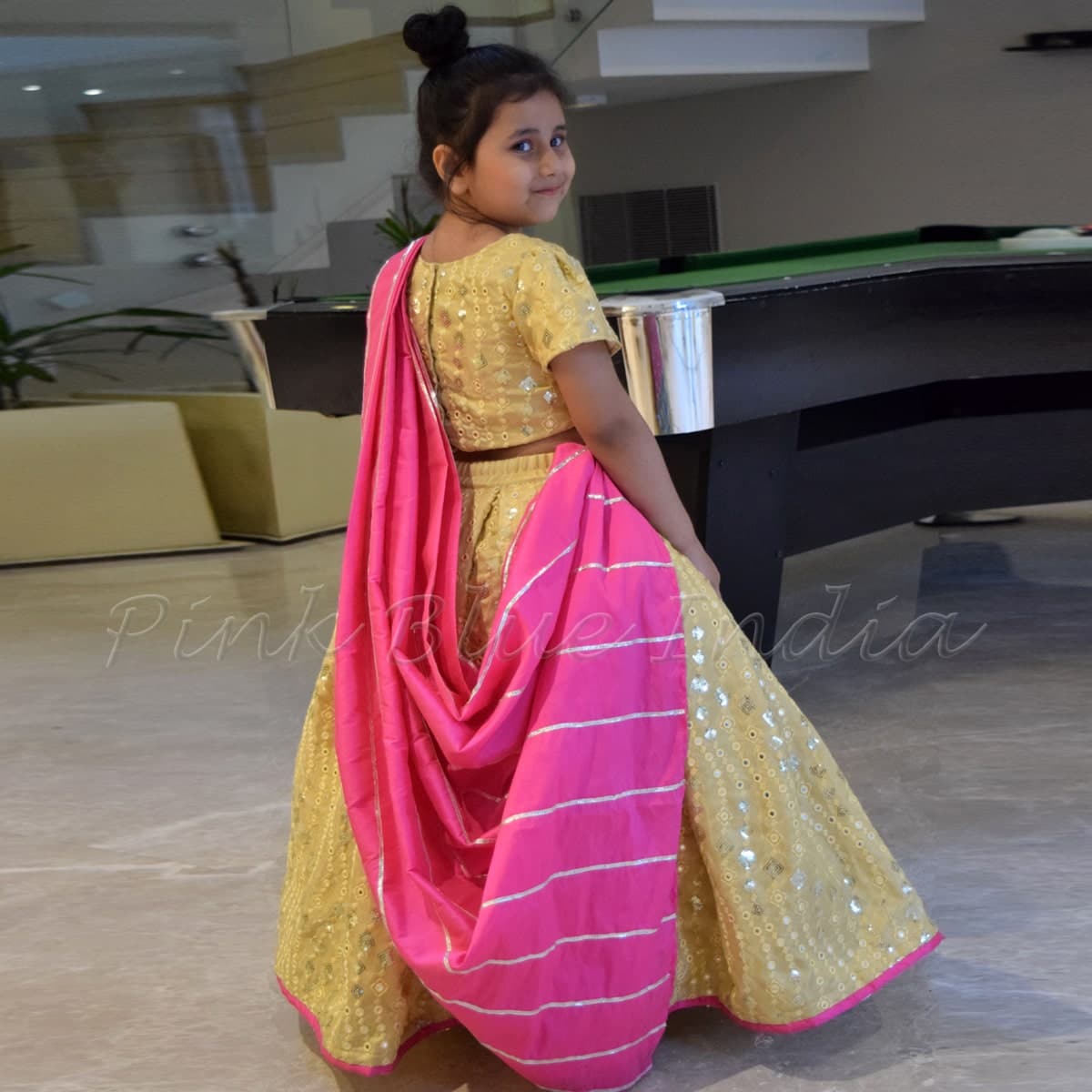 Kids lehenga choli for girls, elegant wedding festive wear