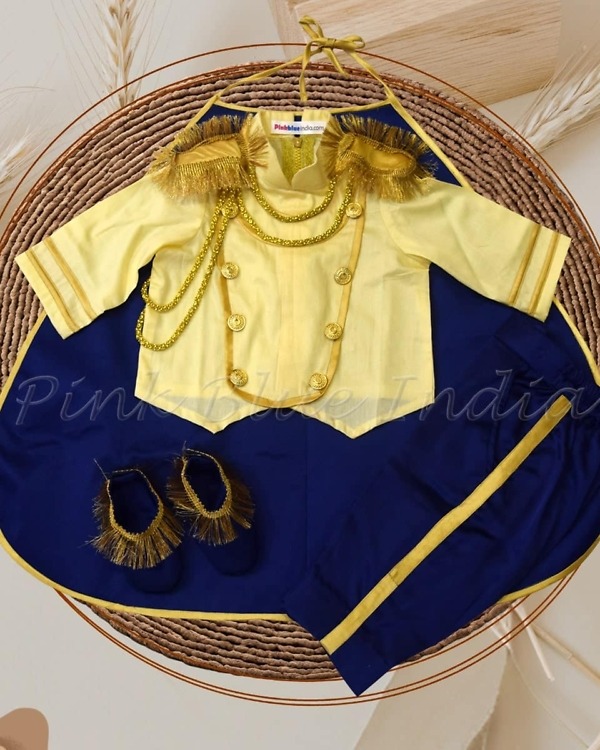 Royal prince outfit for baby boy first birthday with cape, stylish celebration wear