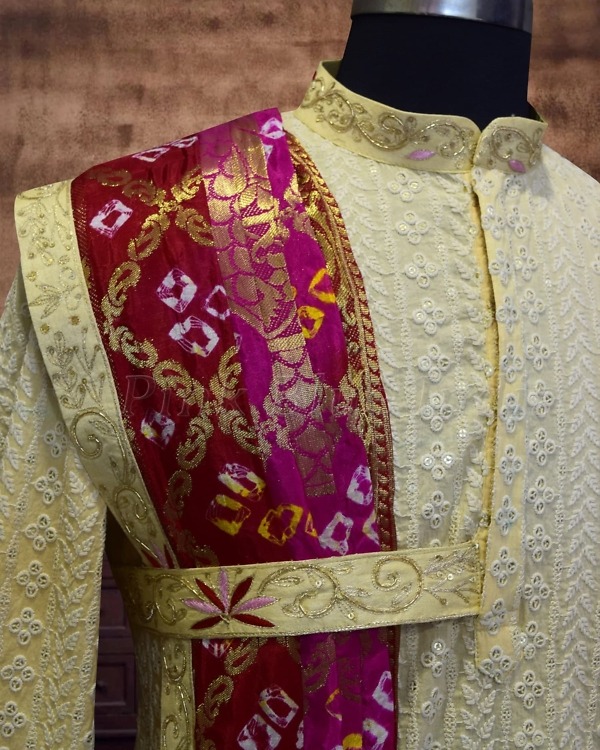 Royal dad and son matching outfits for wedding, elegant coordinated ethnic wear