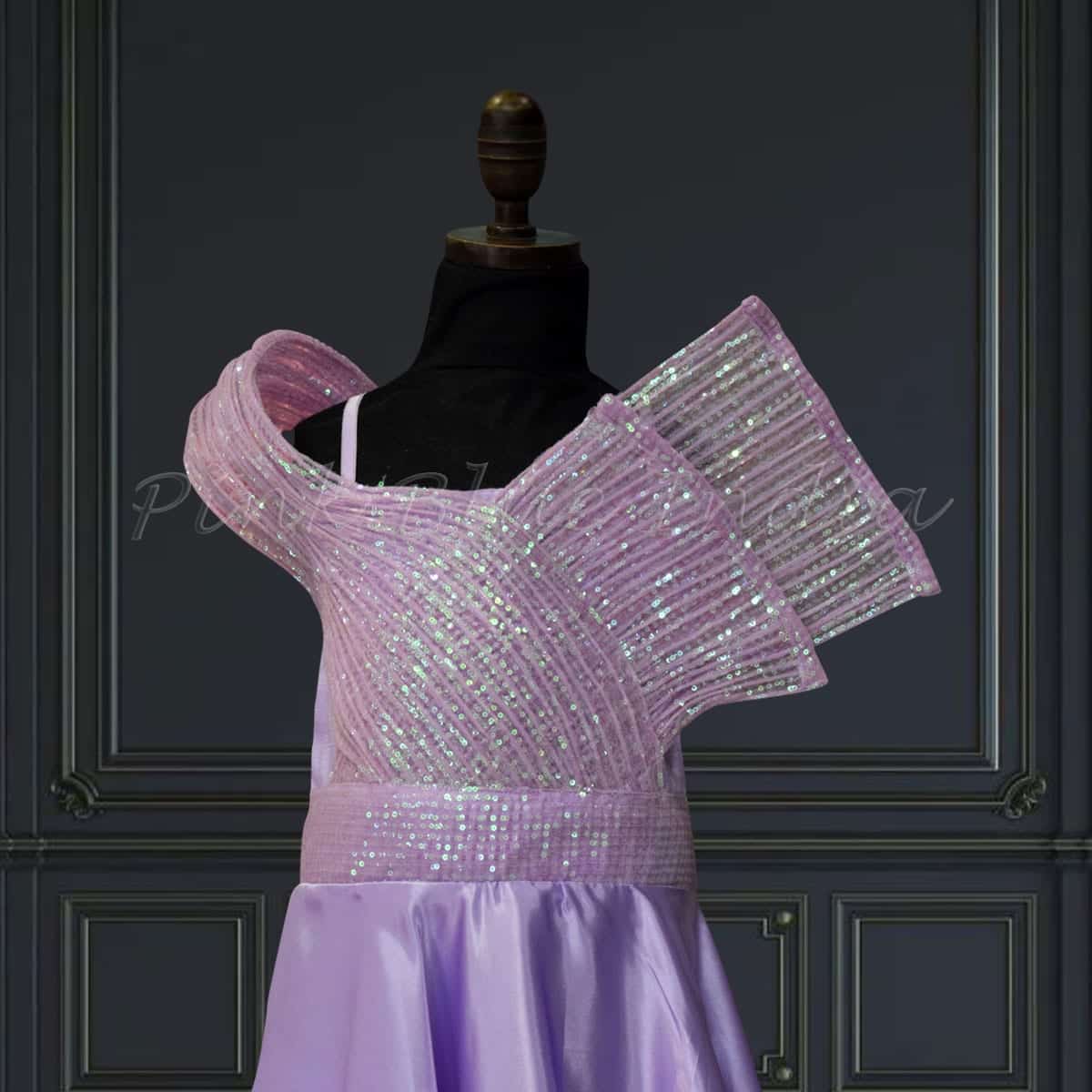 Baby girls lavender party dress, structured fit, birthday, cute & stylish