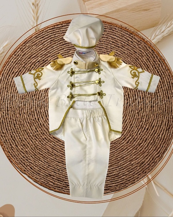 Baby boy white tail coat suit, prince style, party wear, elegant & royal