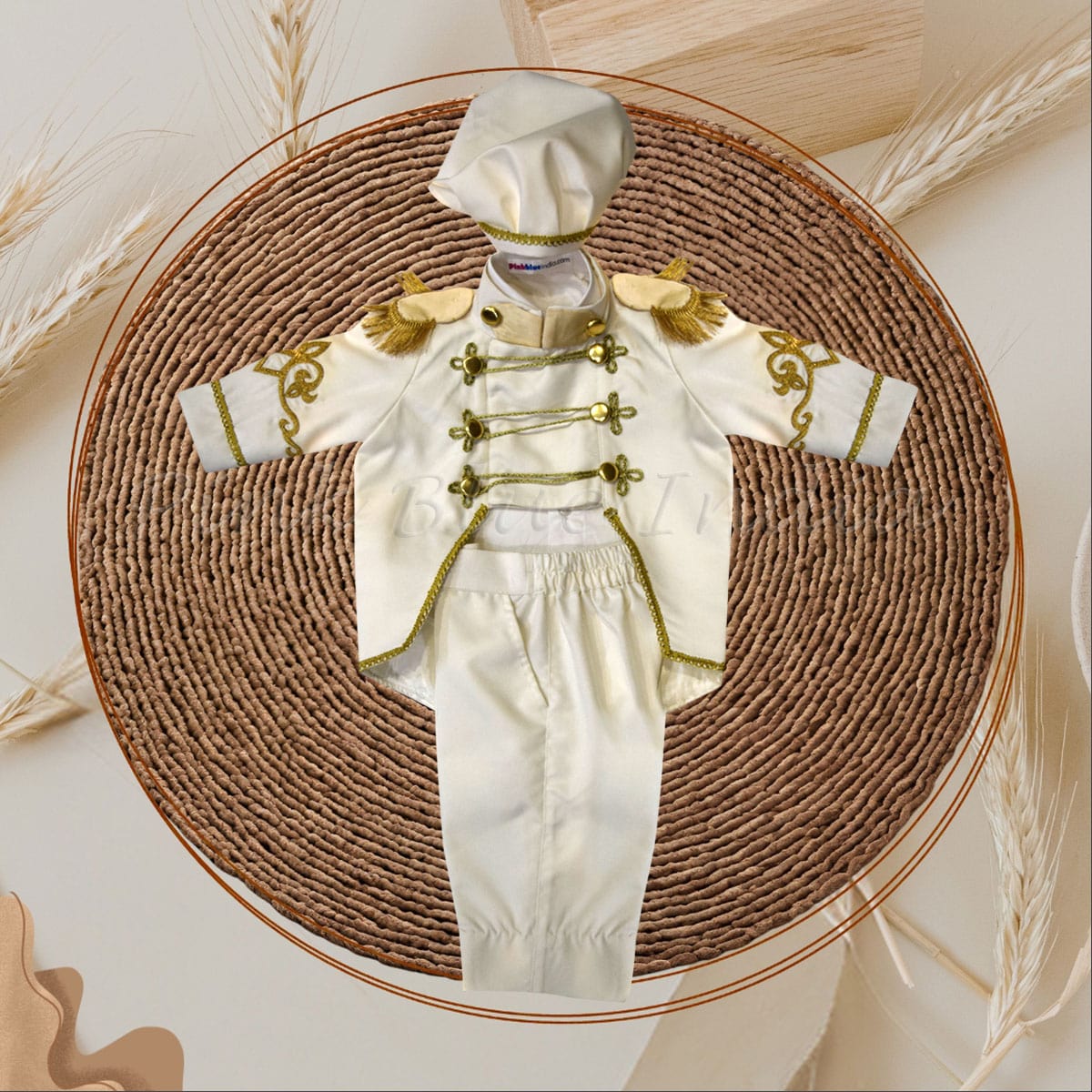 Baby boy white tail coat suit, prince style, party wear, elegant & royal