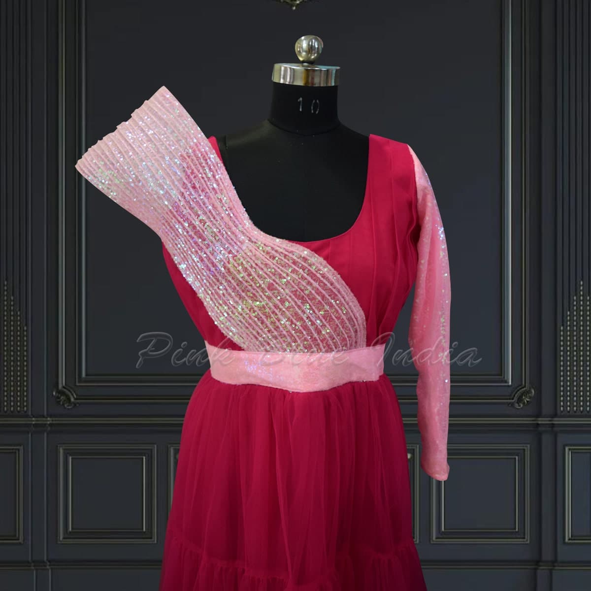 Matching gown set for mother daughter, birthday party wear, elegant stylish outfit