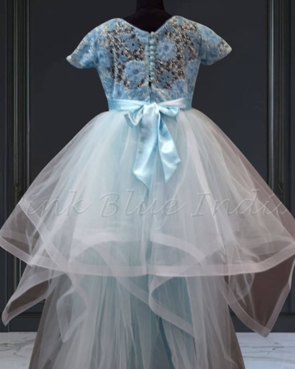 Baby girls Elsa princess gown, glitter details, birthday, cute & festive